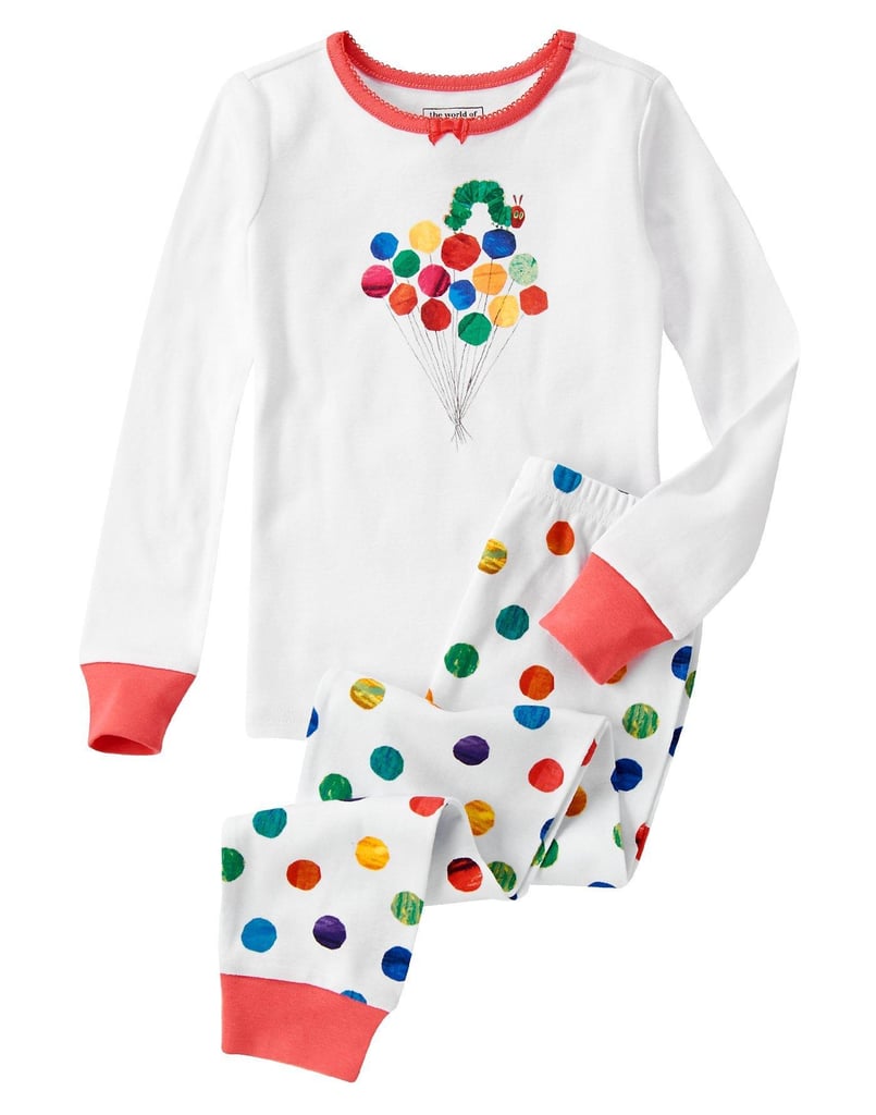 polka-dotted pj's