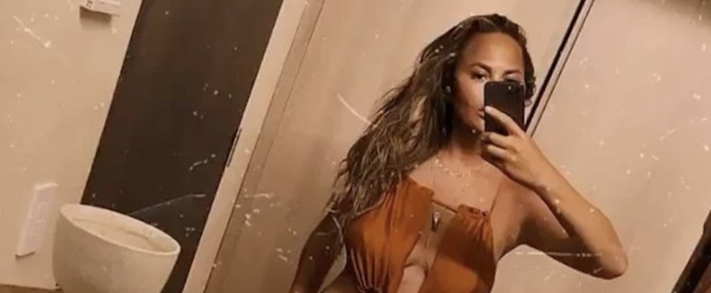 Chrissy Teigen Sexy Cutout Dress on Instagram July 2020
