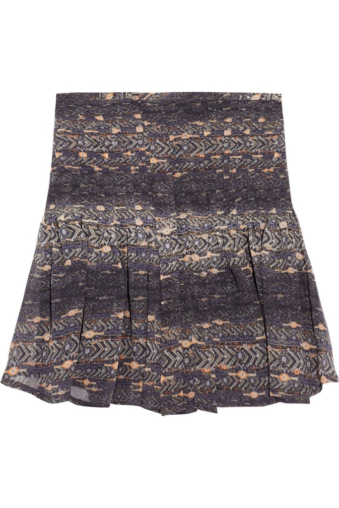 Isabel Marant Nephi Printed Silk-Georgette Mini Skirt ($242)