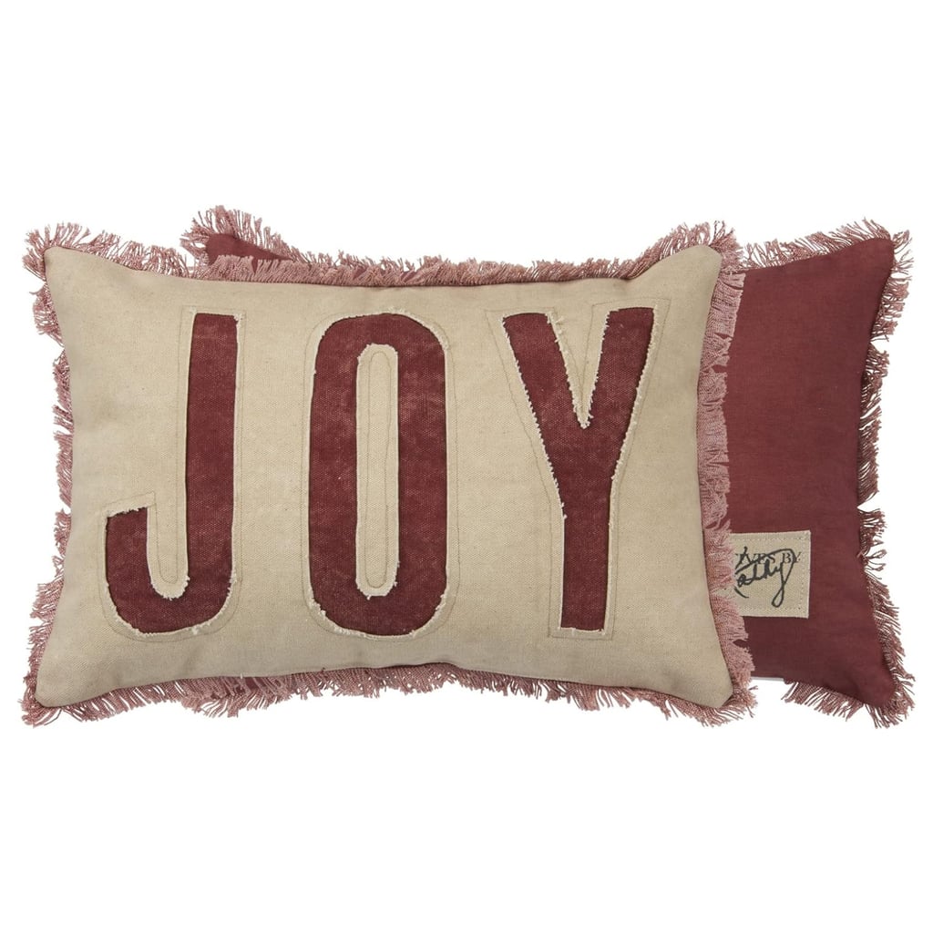 Primitives by Kathy Holiday Joy Cotton Throw Pillow