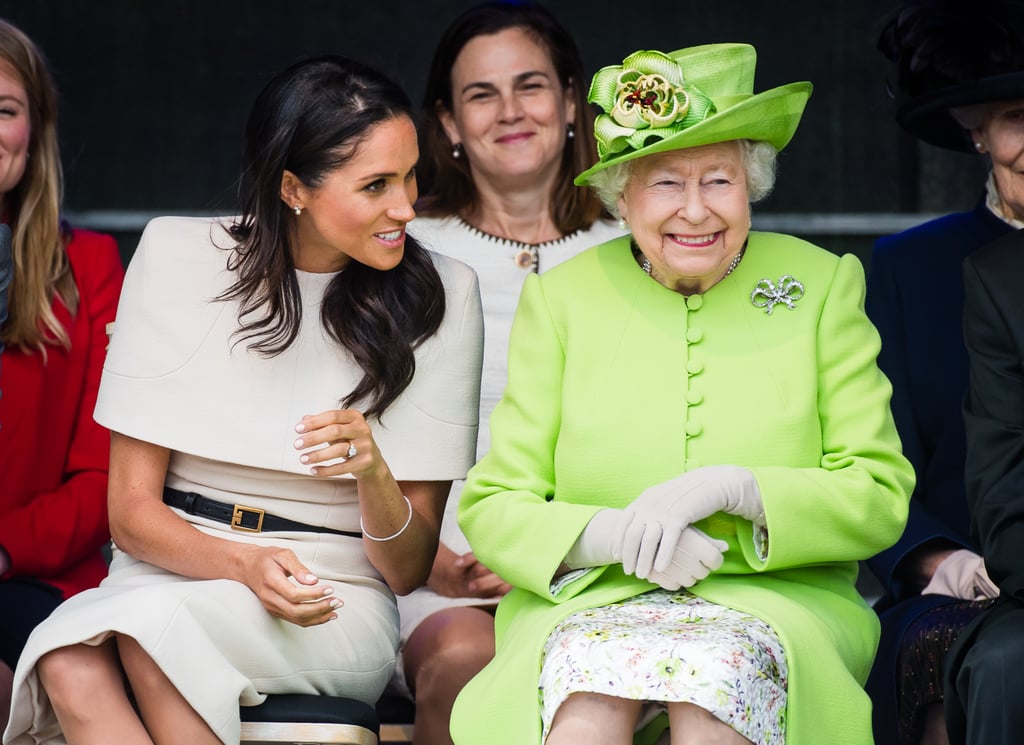 Meghan and Queen Elizabeth Chatting 2018