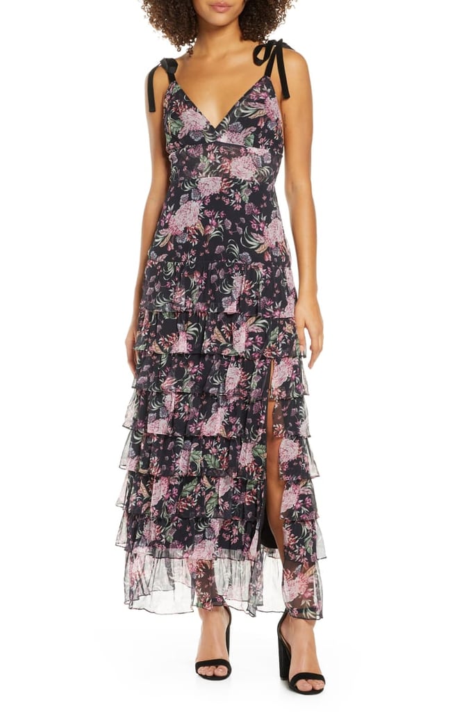 Bellevue the Label Antoinette Floral Ruffle Maxi Dress