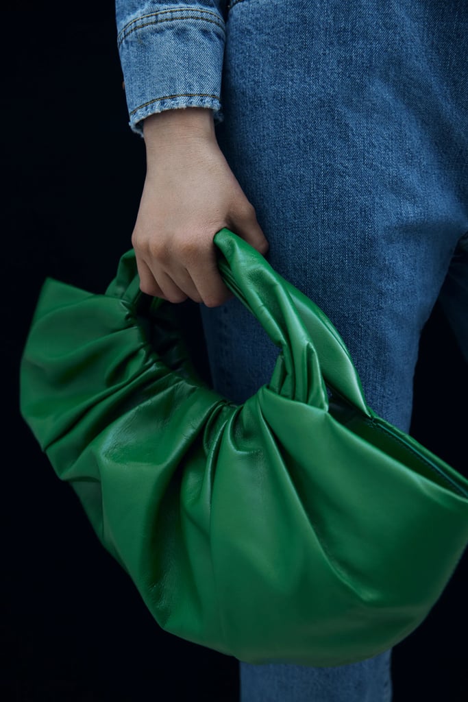 Leather Bucket Handbag