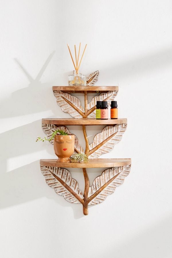 Laurel Floral Tiered Wall Shelf Best Organizers 2020 POPSUGAR Smart Living Photo 70