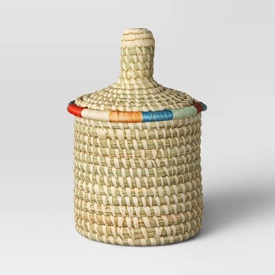 Threshold All Across Africa Woven Container With Lid
