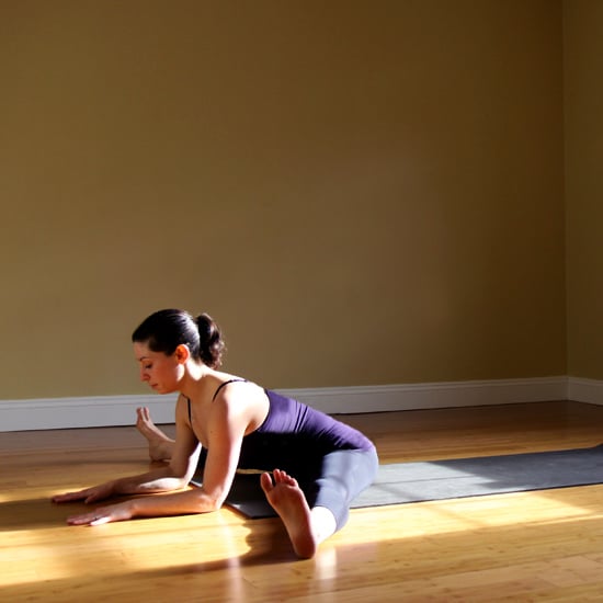 Seated Straddle How To Do A Forearm Stand In Yoga Popsugar Fitness Photo 4