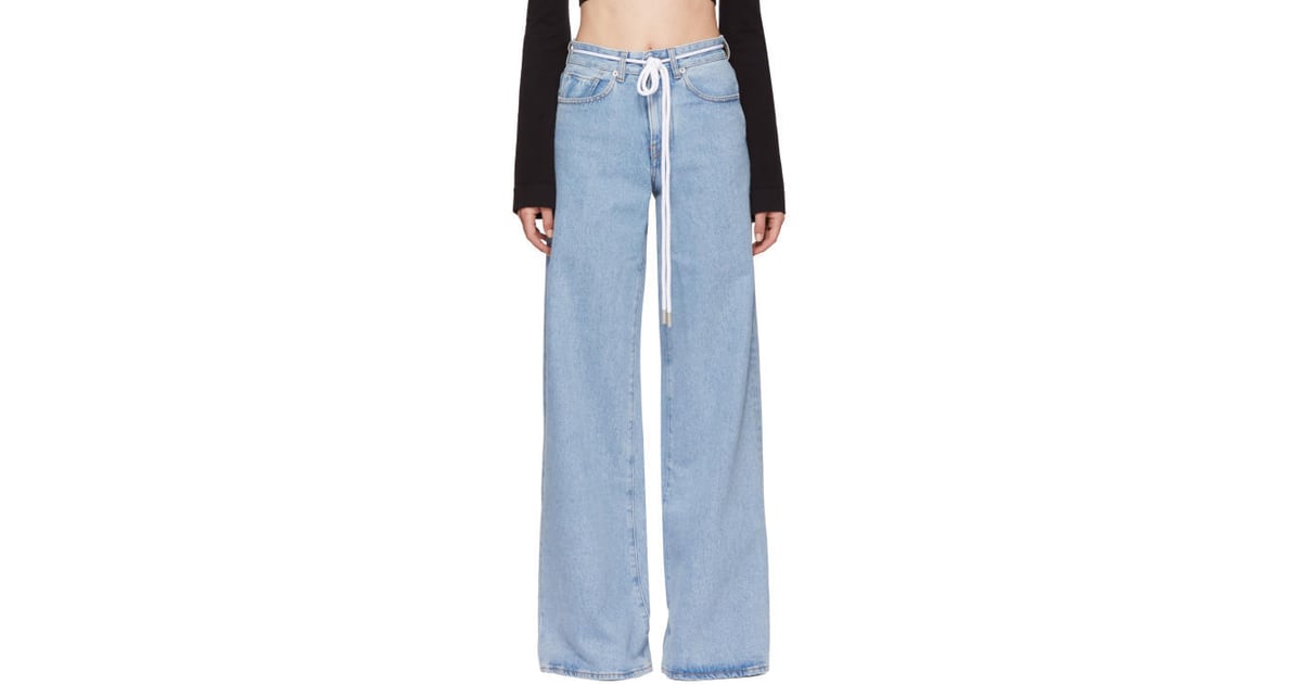 Off-White Blue Baggy Seams Jeans | Denim Trends For 2018 | POPSUGAR ...