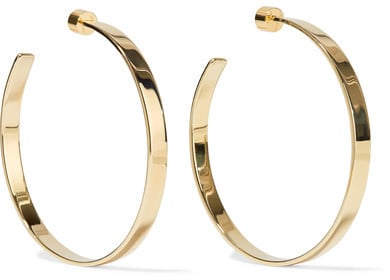 Jennifer Fisher Kate Gold-Plated Hoop Earrings