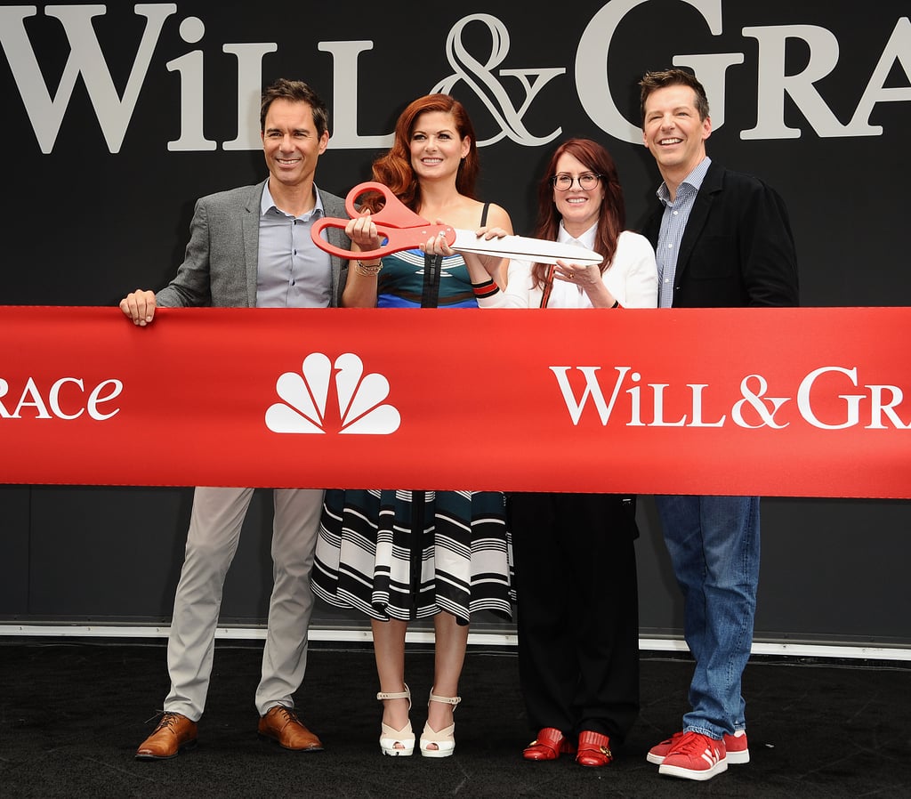 Eric McCormack and Sean Hayes Kissing Will and Grace Event