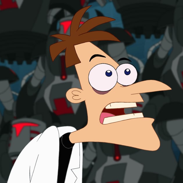 Dr Doofenshmirtz Sings Billie Eilish S Bad Guy Video Popsugar Entertainment Uk - disneys phineas and ferb phineas and ferb theme song roblox music video