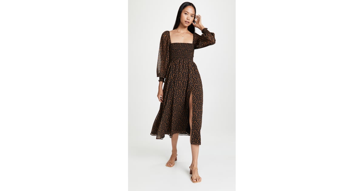 OPT Classic Smocked Maxi Dress 