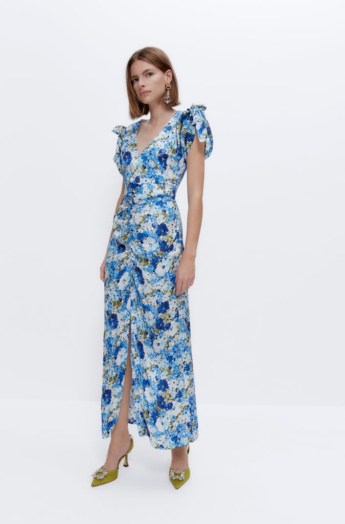 Uterqüe Floral Print Dress