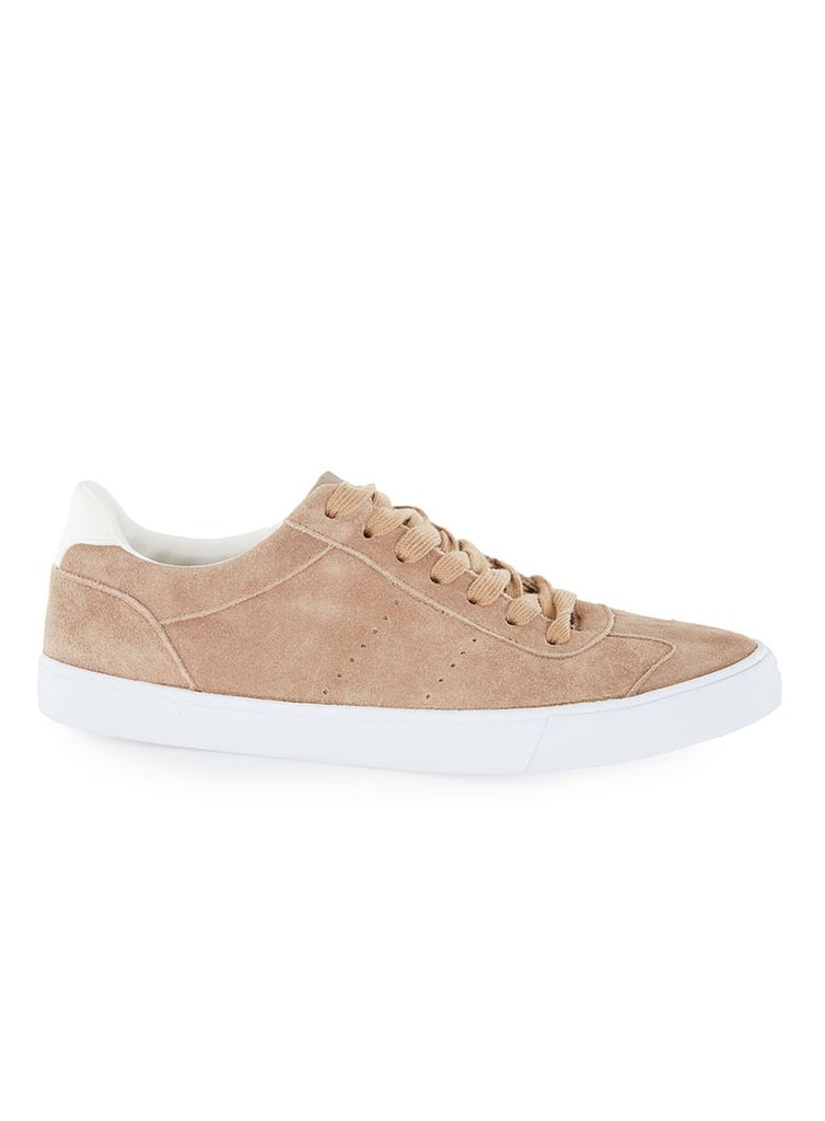 tan sole sneakers