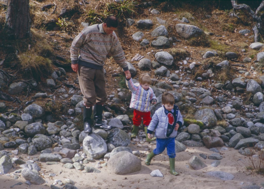 Charles, William, and Harry at the River Dee Charles, William, and Harry at the River Dee