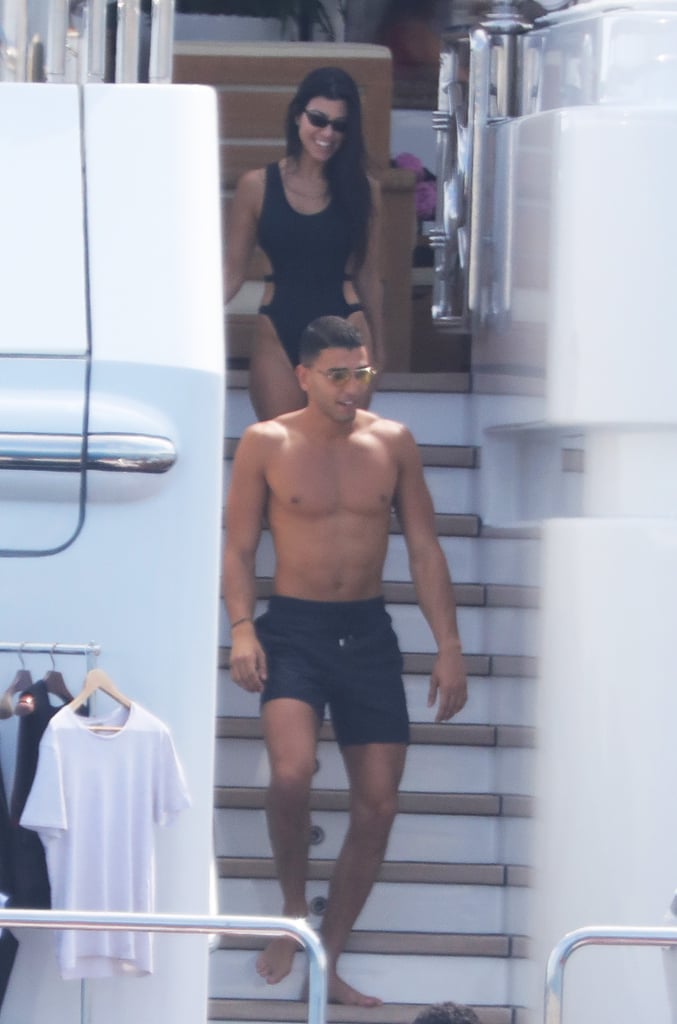 Kourtney Kardashian and Younes Bendjima in Cannes May 2017