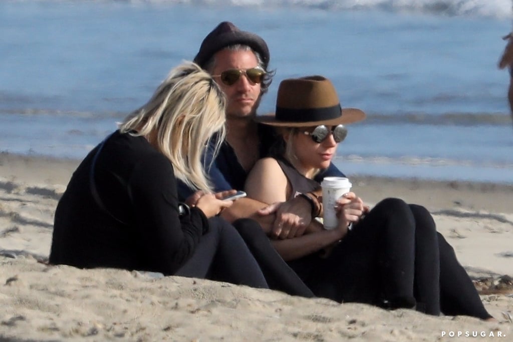 Lady Gaga and Christian Carino at the Beach March 2018 Lady Gaga and Christian Carino at the Beach March 2018
