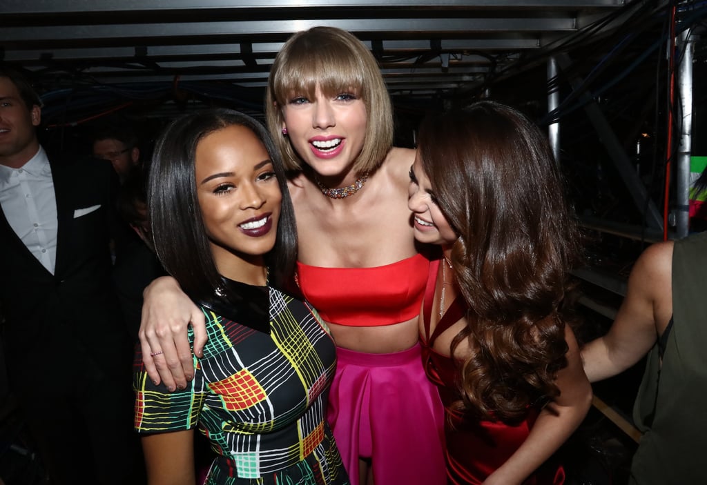 Selena Gomez and Taylor Swift at the Grammys 2016