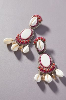 Suzanna Dai Large Shell Earrings