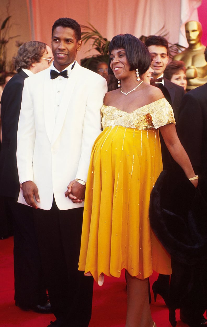 Denzel Washington and Wife Pauletta at the 63rd Annual Academy Awards in 1991