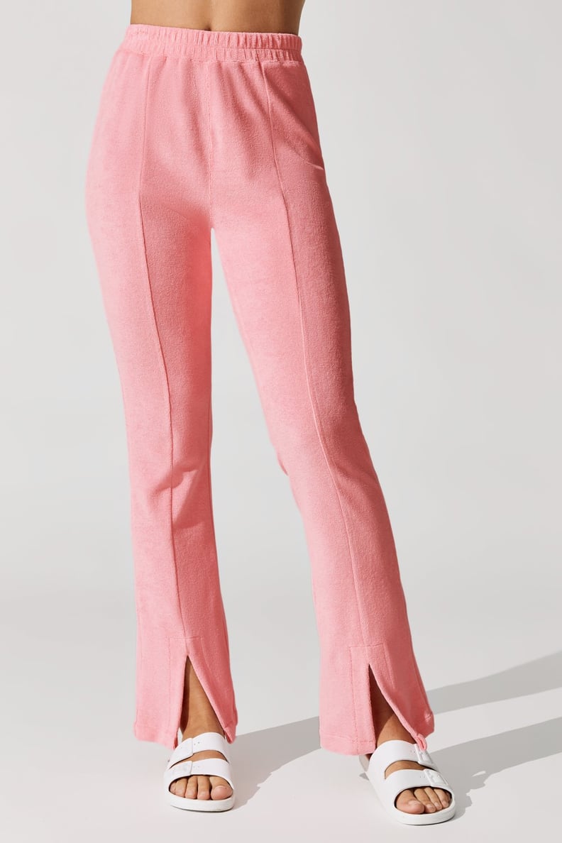 Carbon38 x Eleven by Venus Williams: Snap Split Front Pant in Peony