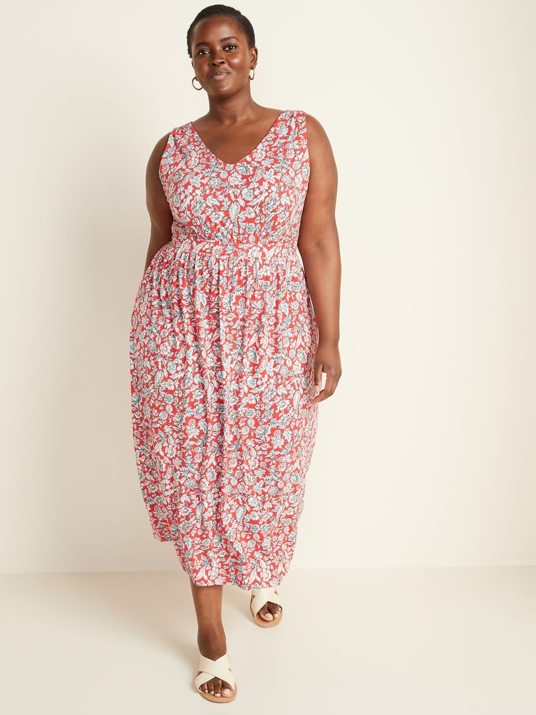 Old Navy Sleeveless PlusSize WaistDefined Maxi Dress Best Products