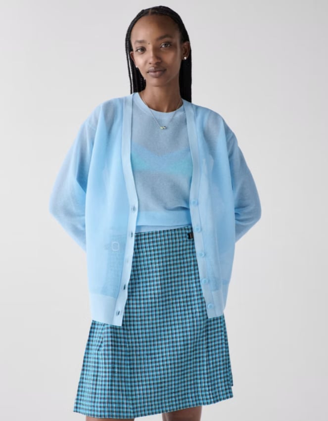 Kate Spade Sheer Knit Cardigan