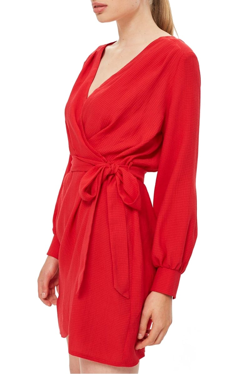 Topshop Bubble Satin Wrap Dress | The 30+ Best Deals From the Nordstrom  Anniversary Sale — All Under $50 | POPSUGAR Fashion Photo 6