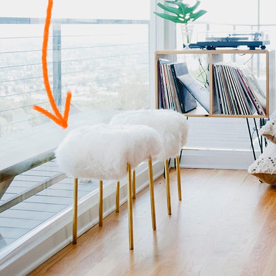 Furry Stool DIY