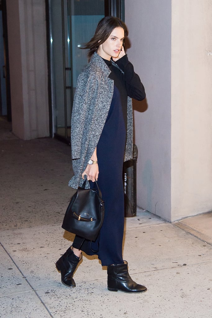 Alessandra Ambrosio's Chic Winter Street Style