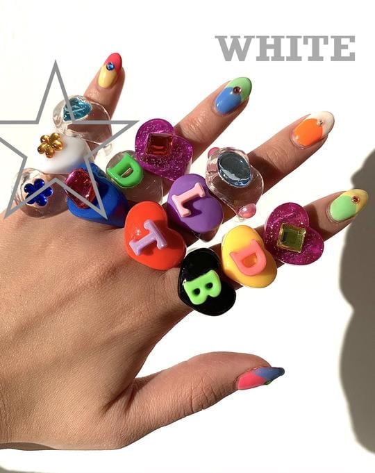 BonBonWhims White Rainbow Lucky Ring