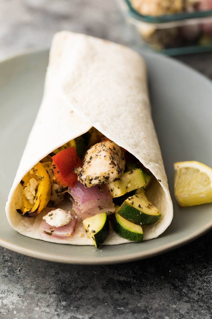 Greek Chicken Wraps | Low-Carb, High-Protein Lunches | POPSUGAR Fitness ...