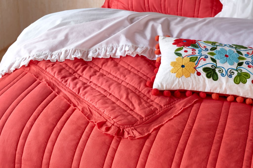 The Pioneer Woman Double-Stitch Quilt in Red, Yellow, and Peacock Blue