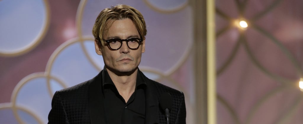 Johnny Depp at the Golden Globes 2014