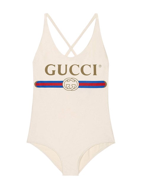 Gucci Sparkling Swimsuit With Gucci Logo