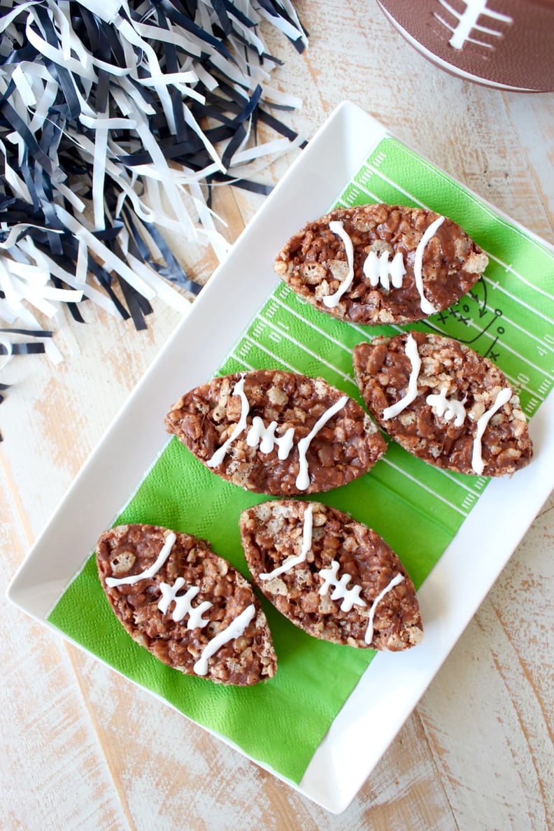 Nutella Rice Krispie Treat Footballs