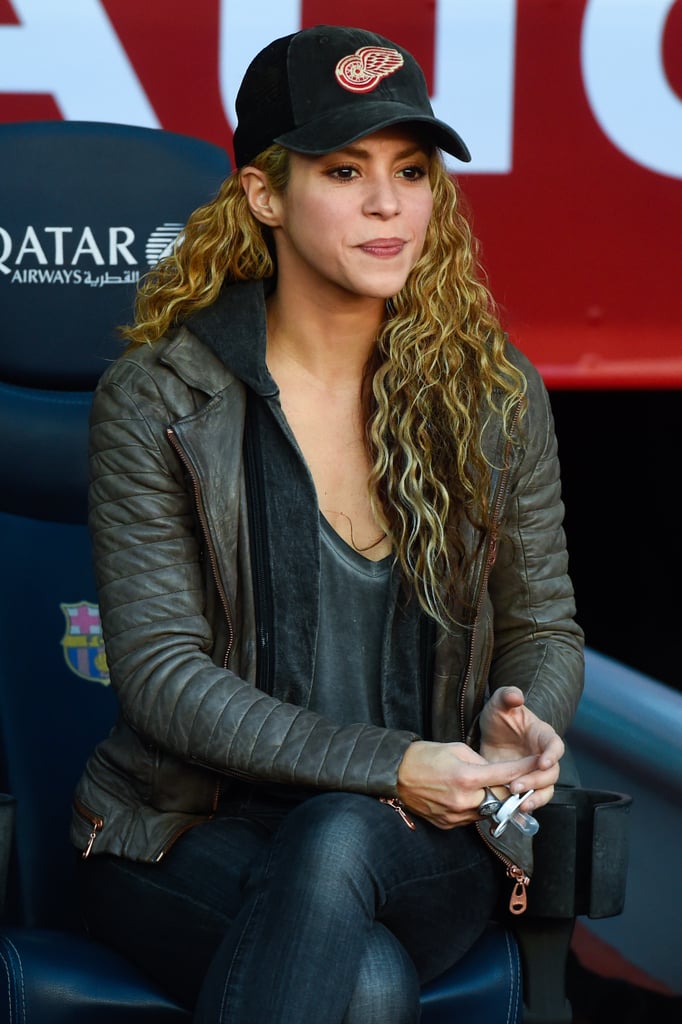 Shakira Cheers On Gerard Pique With Milan and Sasha