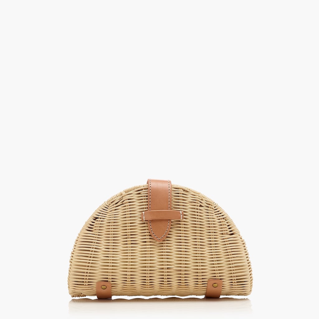 J.Crew Fan Rattan Clutch