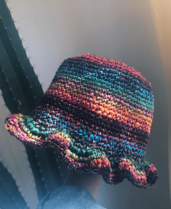 Hooked By Haley Lu's "Crazy" Bucket Hat — MultiColored Haley Lu