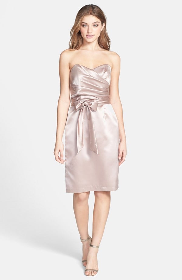 Dessy Collection Satin Sheath Dress