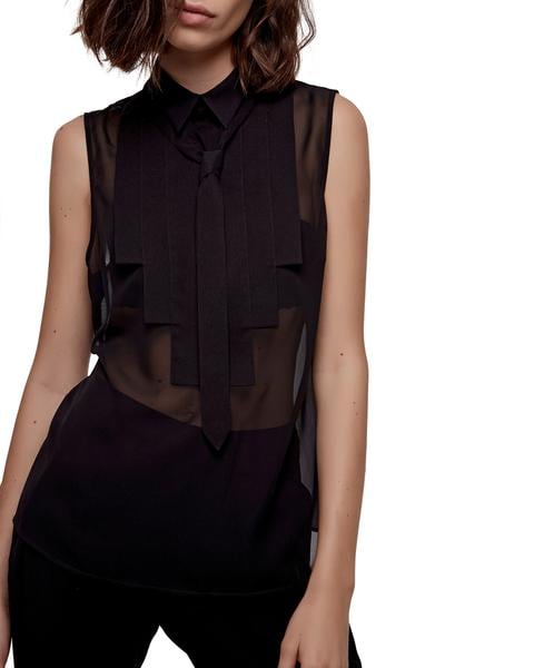 Chiffon Neck Tie Top