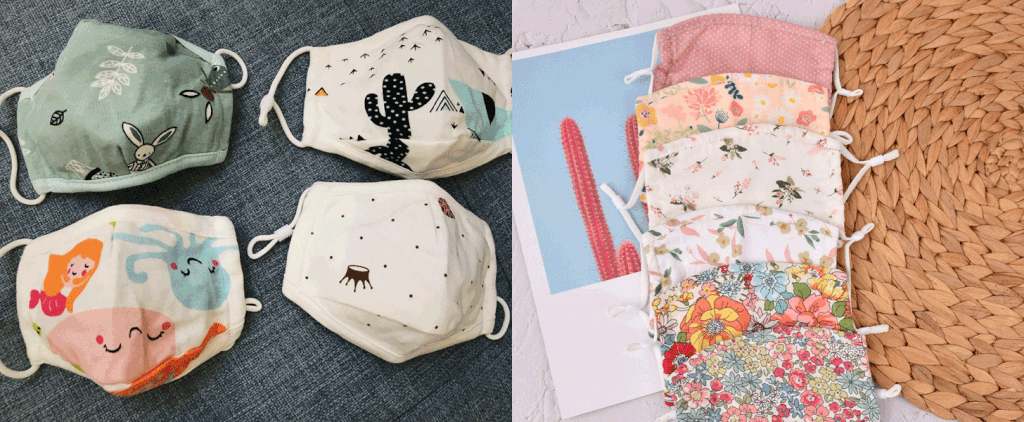 30 Kids Face Masks With Adjustable Straps