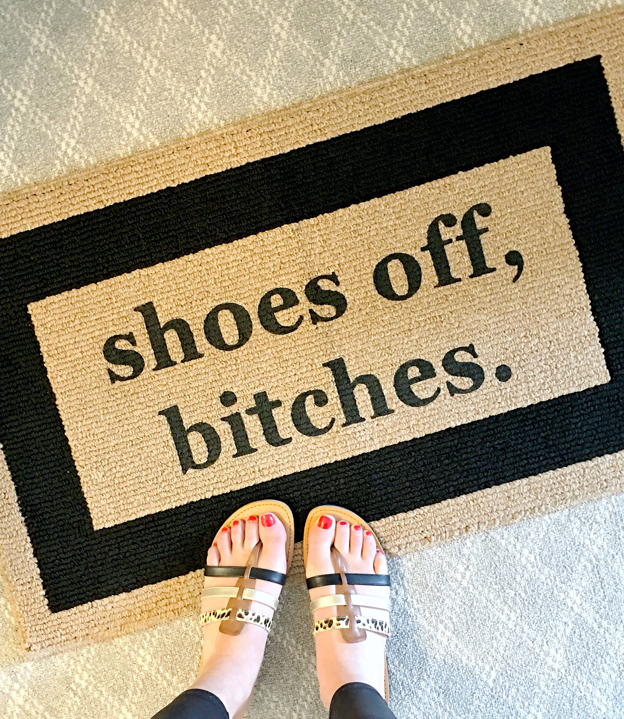 Shoes Off B Tches Doormat 17 Profane Doormats Made For