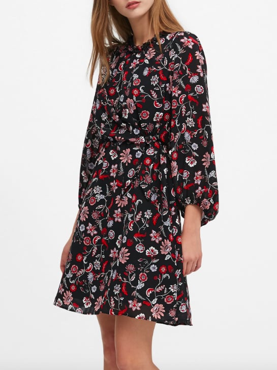 Print Tie-Waist Mini Dress