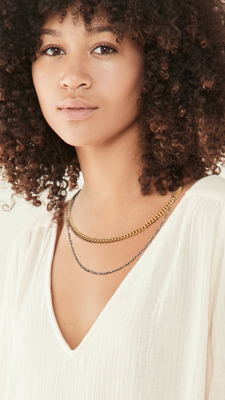 Silver and Gold: Madewell Mixed Metal Chain Necklace Set