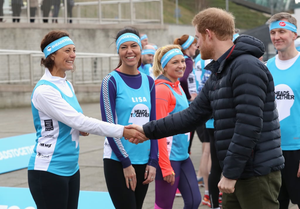 Prince Harry at Training Session in England February 2017