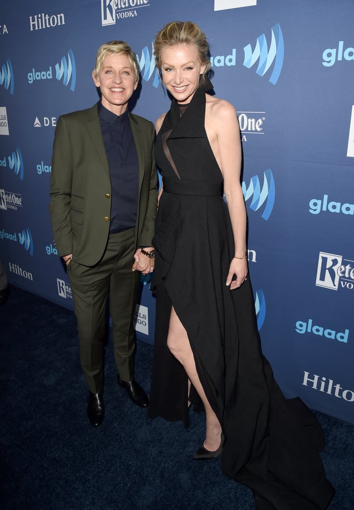 Portia de Rossi and Ellen DeGeneres Portia de Rossi and Ellen DeGeneres