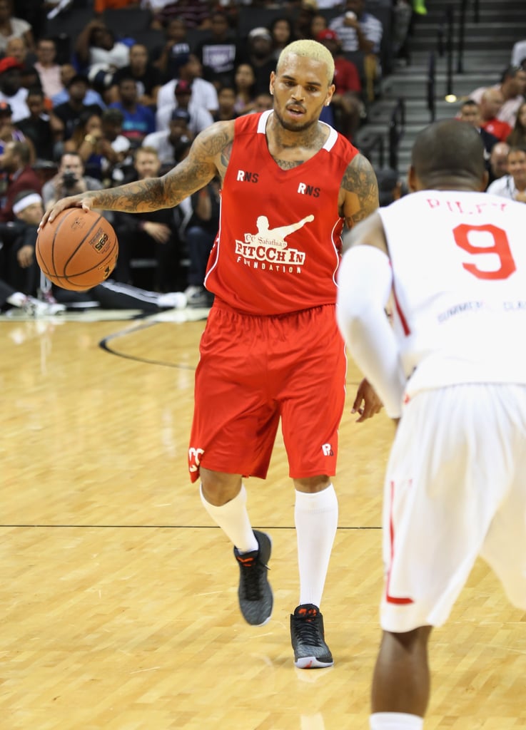 Rihanna at Chris Brown's Charity Basketball Game 2014