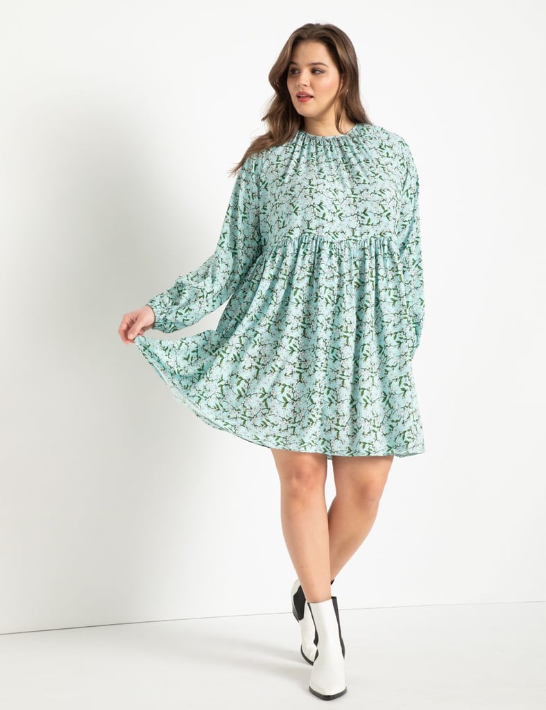 Eloquii Easy Dress with Puff Sleeves
