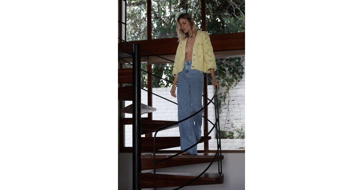 zara jewel button cardigan