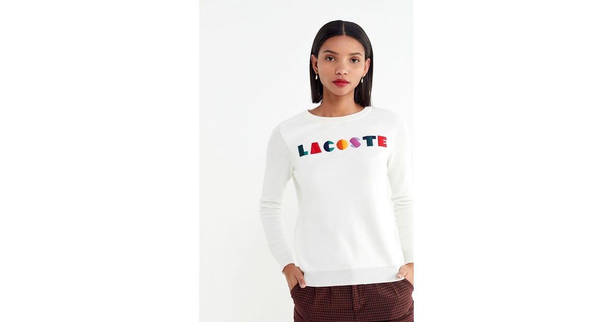 lacoste rainbow sweater